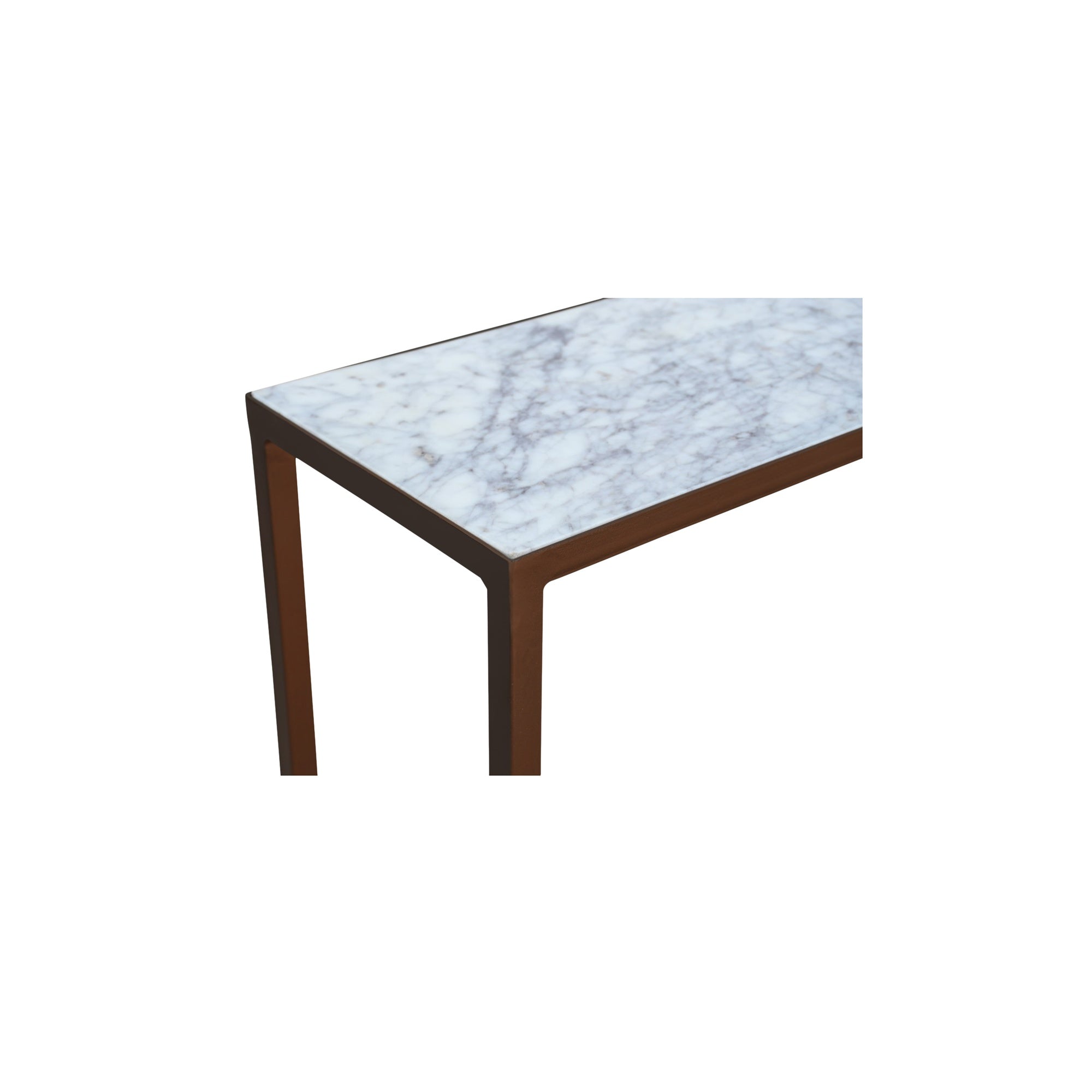 Bottego Console Table Antique Copper