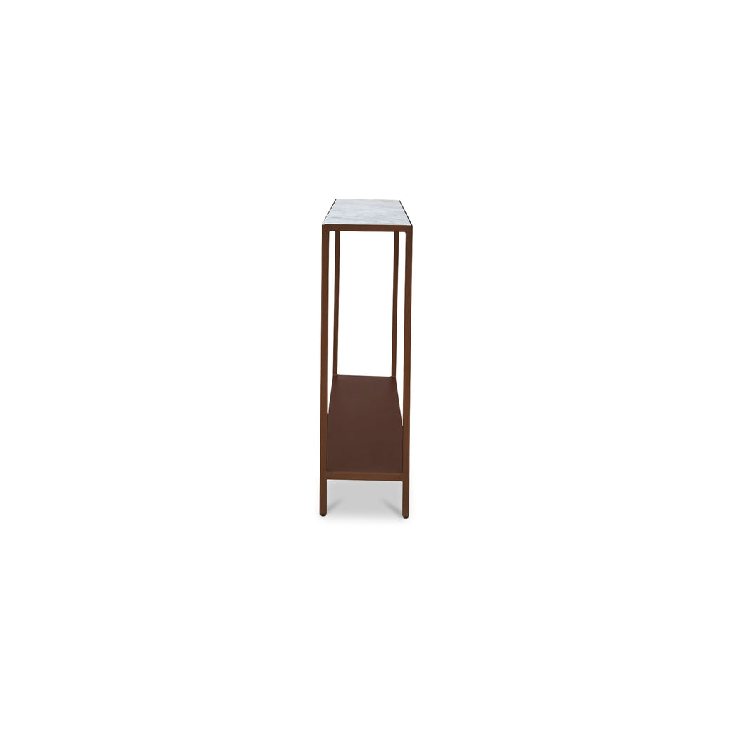 Bottego Console Table Antique Copper
