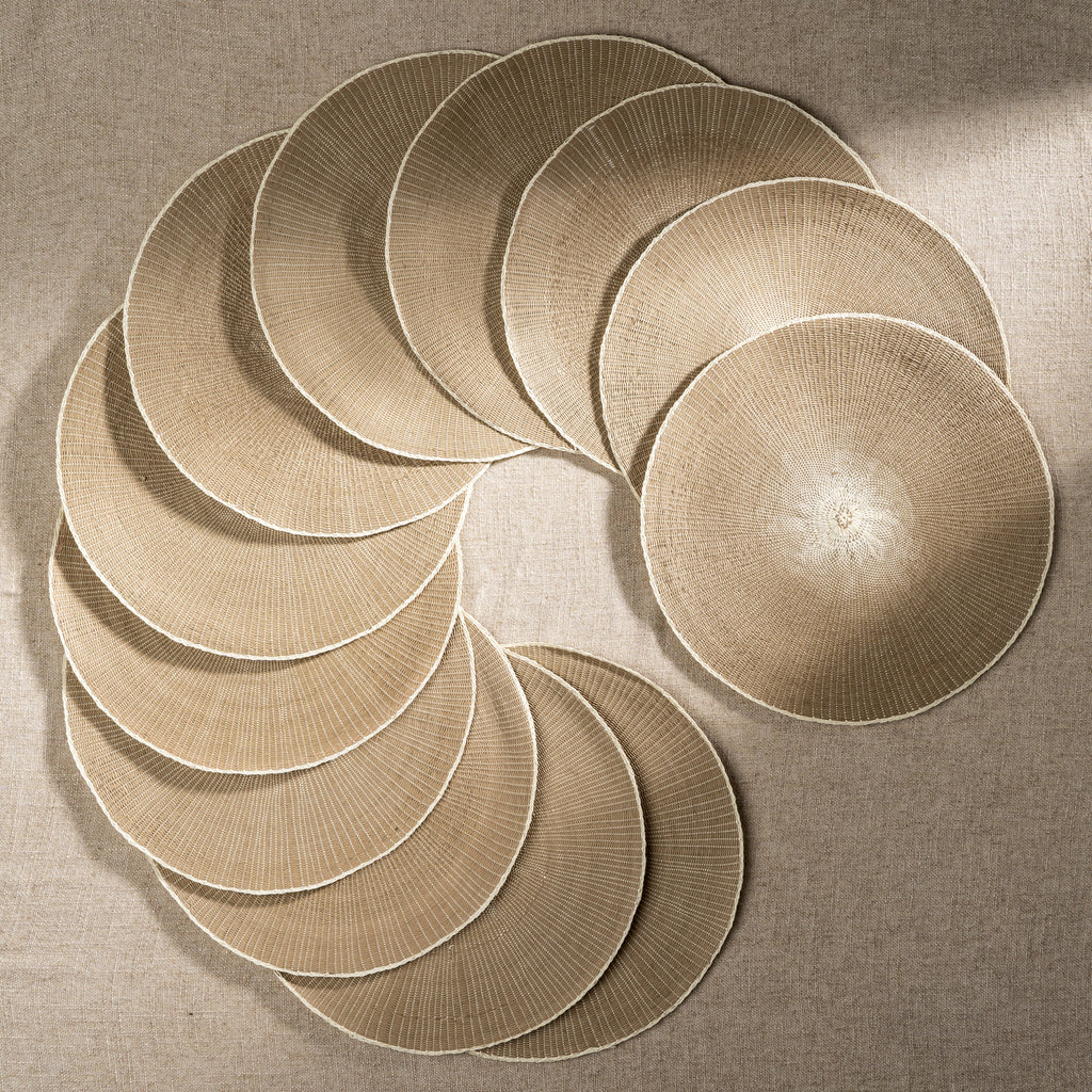 Willa Woven Placemat, Taupe