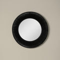 Collins Small Jute Mirror in Black