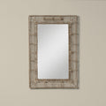 Beehive Rectangular Mirror in Natural