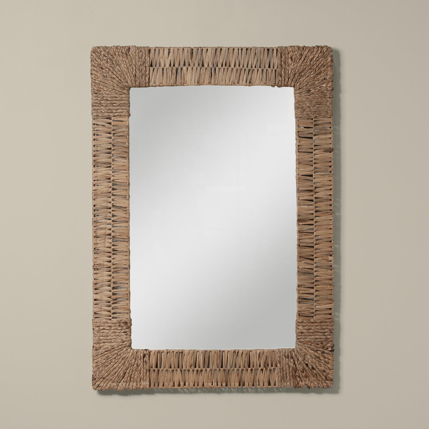Folha Rectangular Mirror in Natural