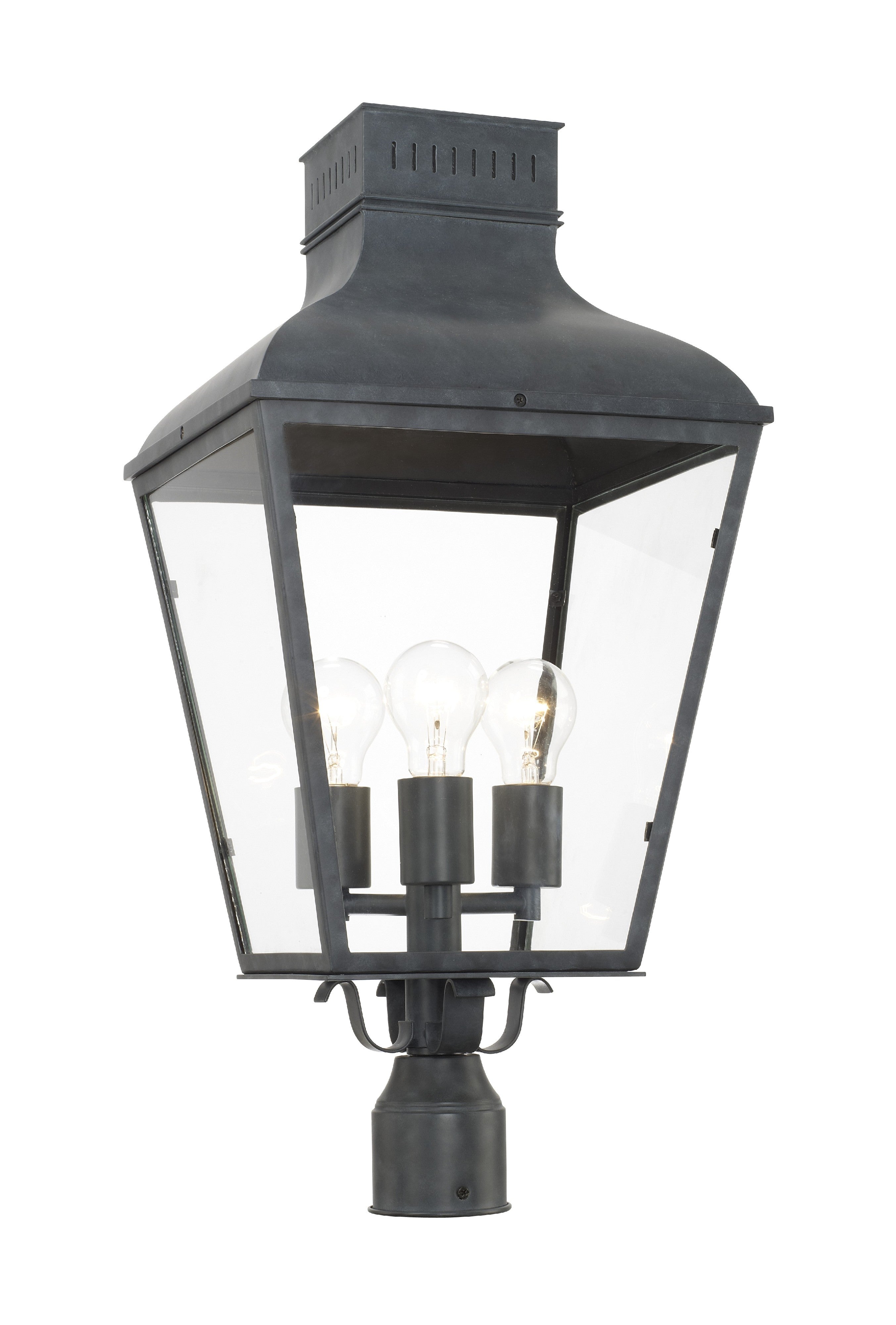 Dumont 12'' Graphite Outdoor Post
