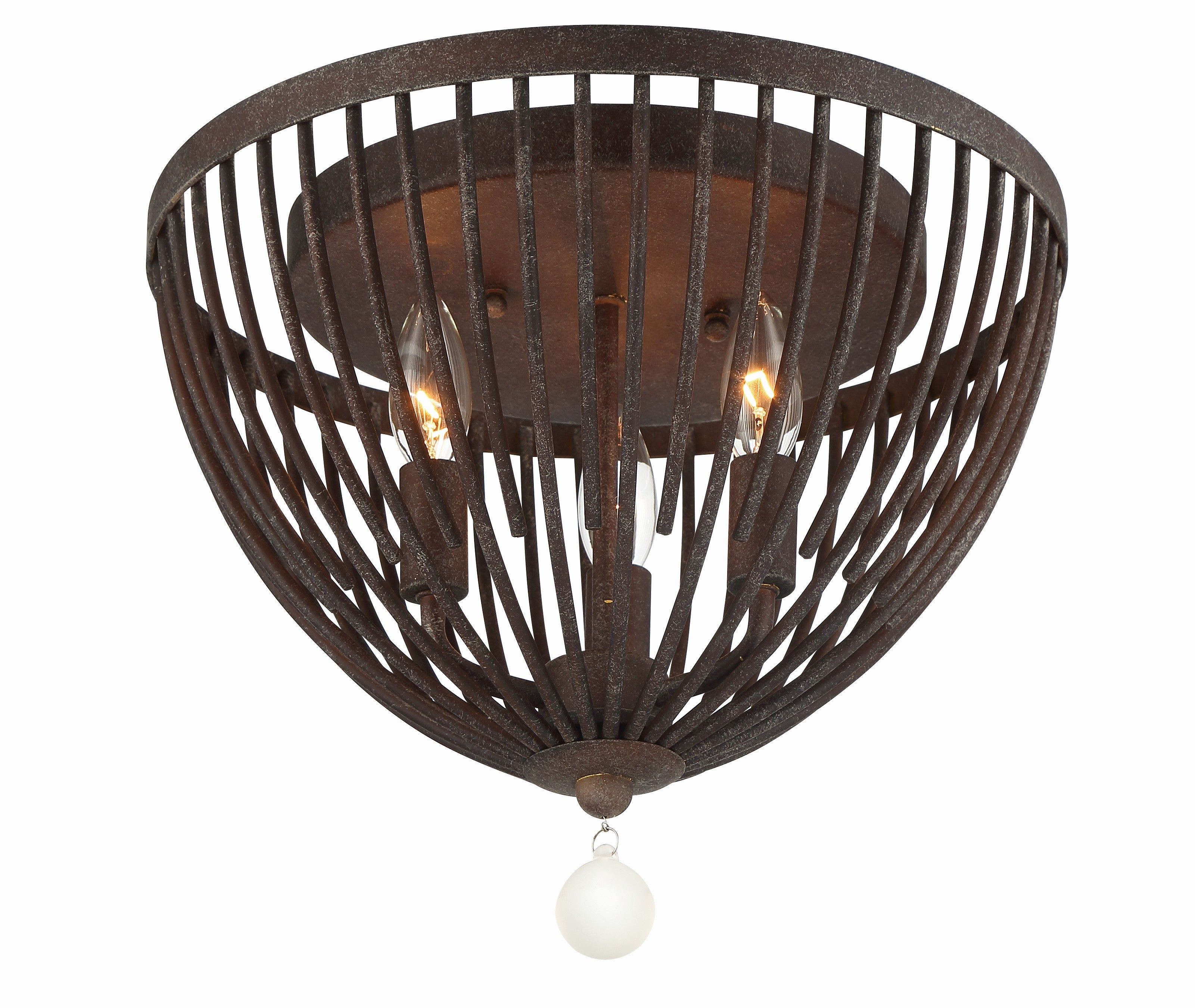Duval 14'' Forged Bronze Flush Mount