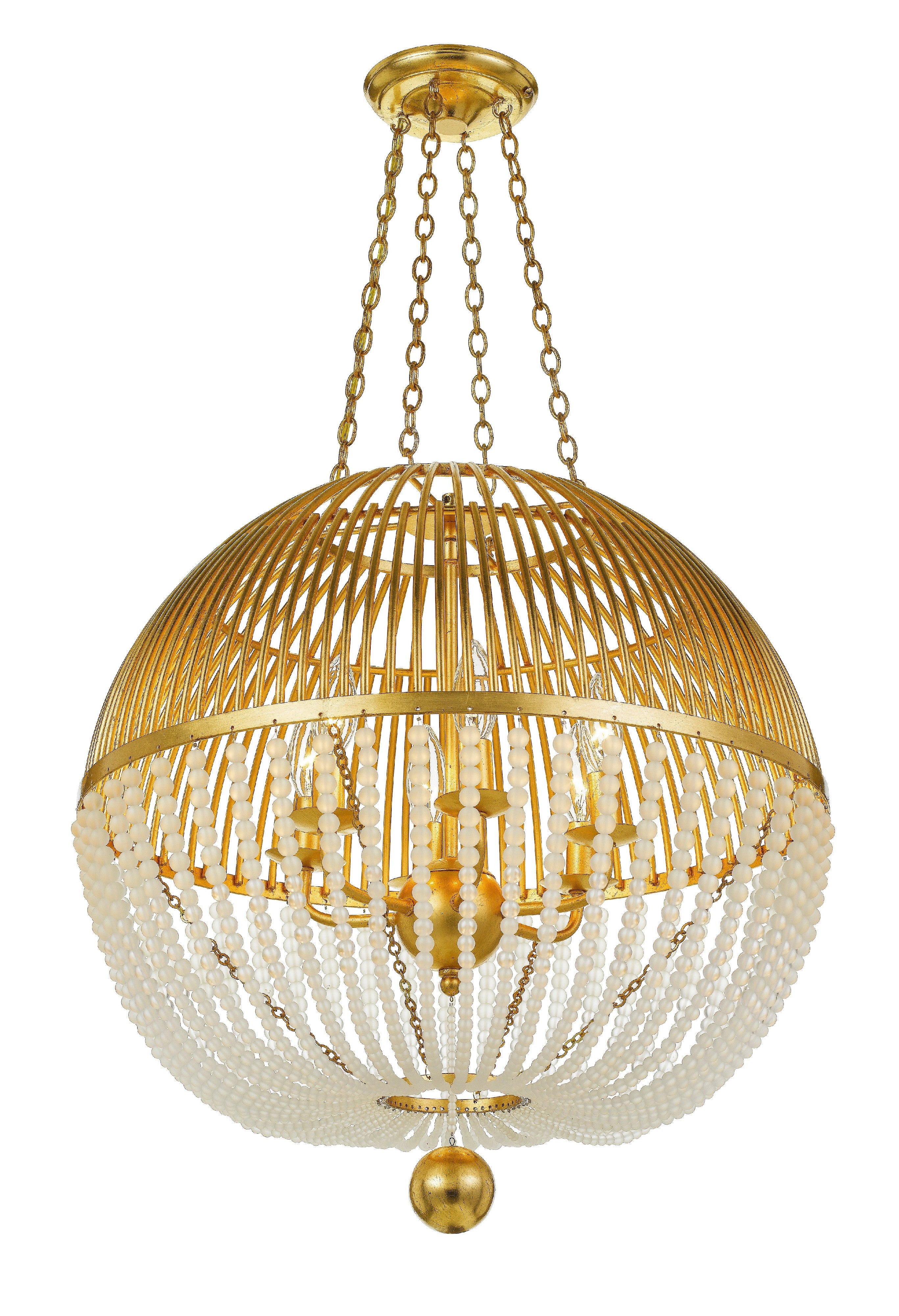 Duval 21'' Antique Gold Pendant