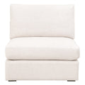 Daley Modular Armless Chair | Performance Textured Cream Linen