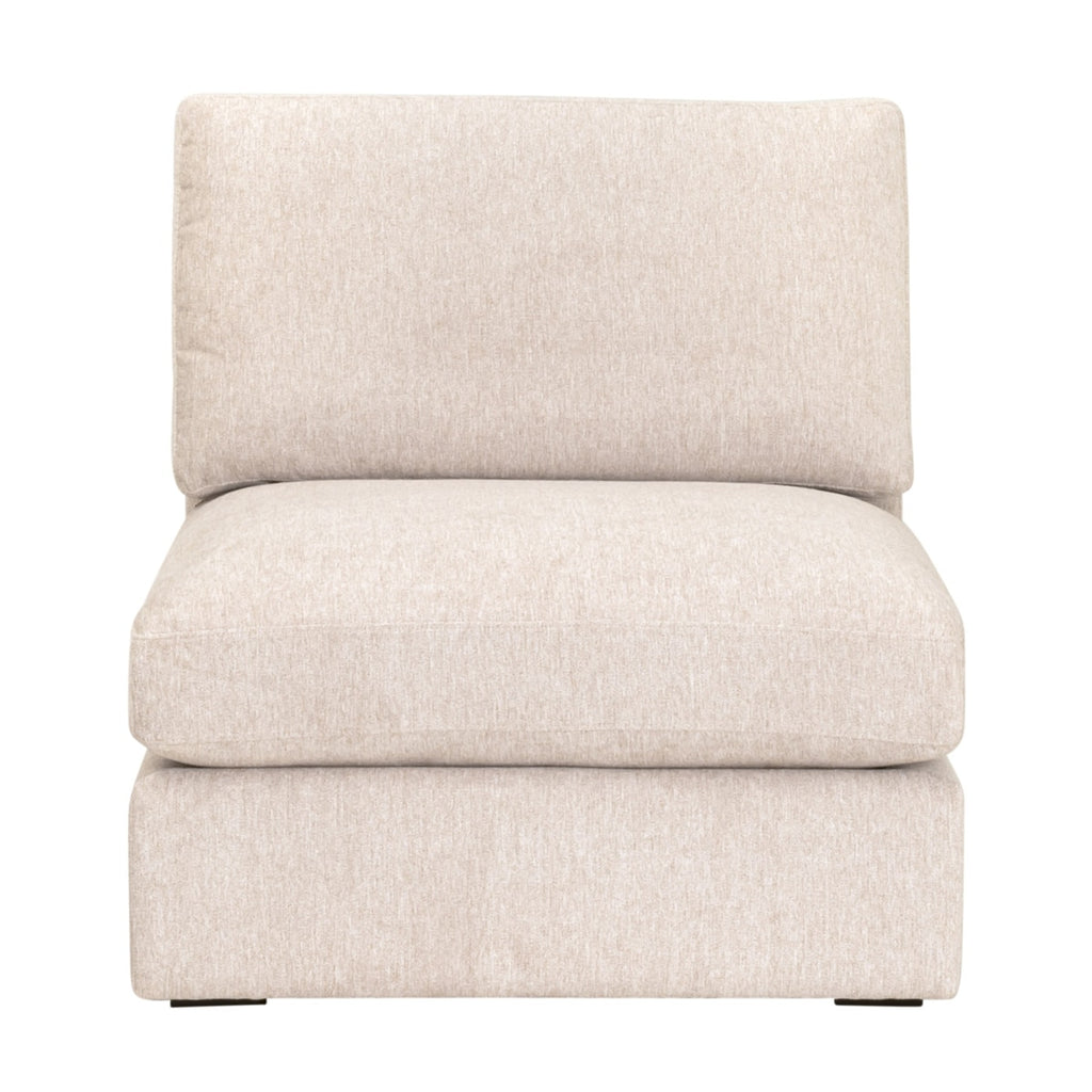 Daley Modular Armless Chair | LiveSmart Halifax Ivory