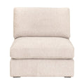 Daley Modular Armless Chair | LiveSmart Halifax Ivory