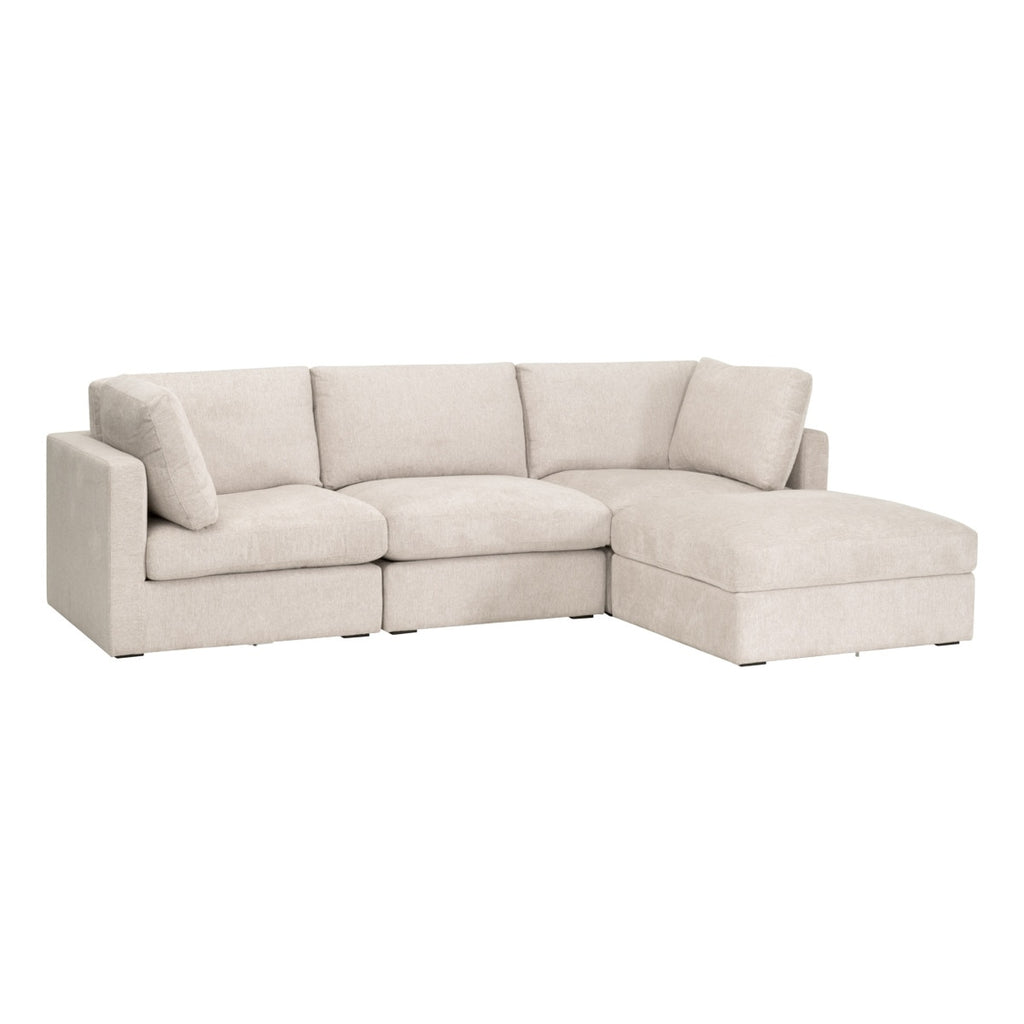 Daley Modular Armless Chair | LiveSmart Halifax Ivory