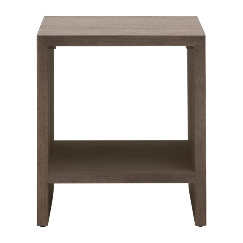Dovetail End Table | Burnished Brown Acacia