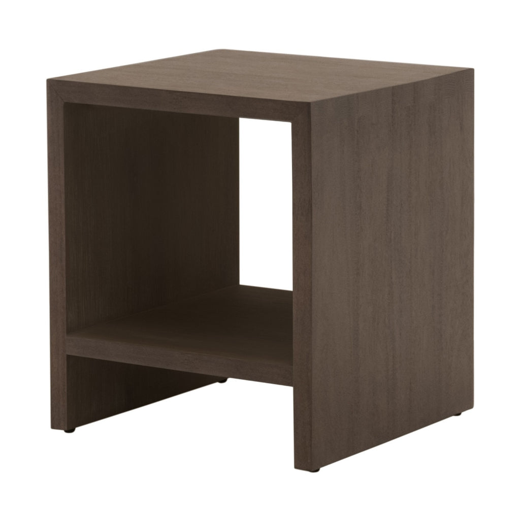 Dovetail End Table | Burnished Brown Acacia