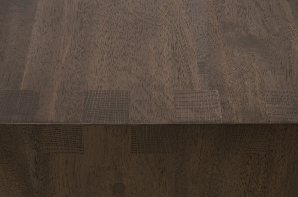 Dovetail End Table | Burnished Brown Acacia