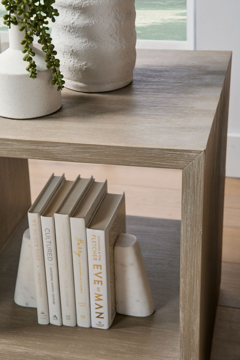 Dovetail End Table | Natural Gray Acacia
