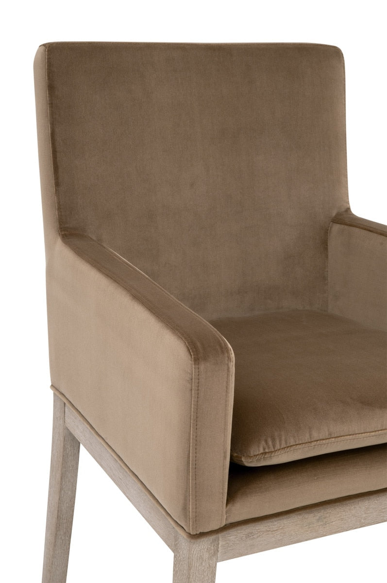Drake Arm Chair | Caramel Velvet