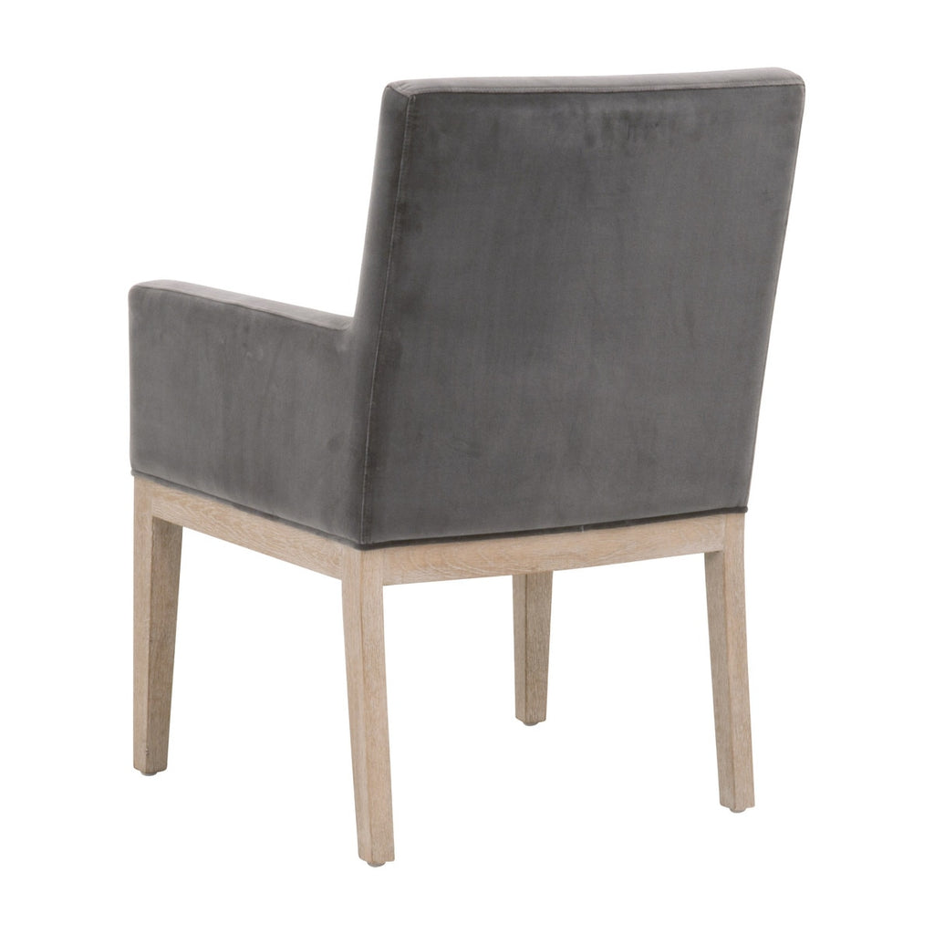 Drake Arm Chair | Dark Dove Velvet