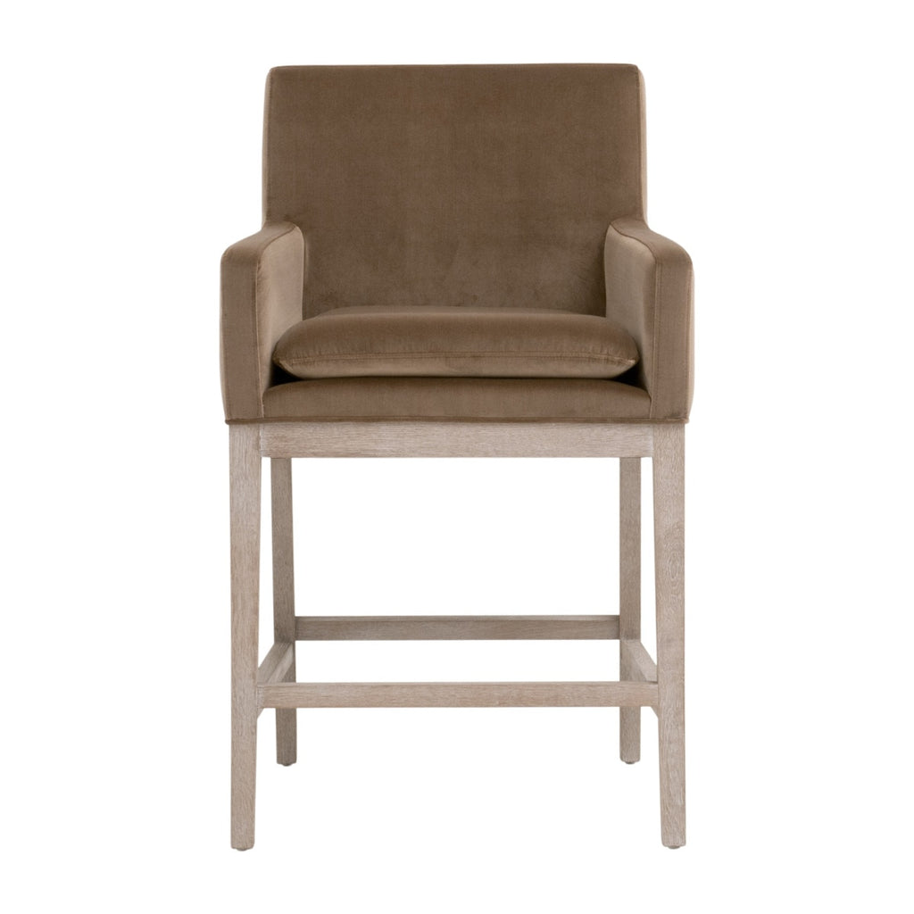 Drake Counter Stool | Caramel Velvet