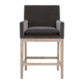 Drake Counter Stool | Dark Dove Velvet