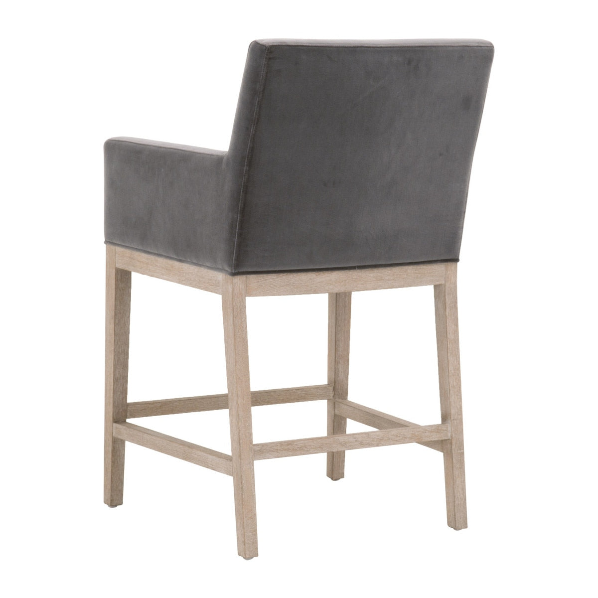 Drake Counter Stool | Dark Dove Velvet