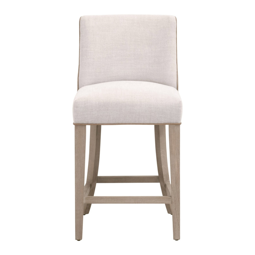 Duet Counter Stool | Bisque French Linen