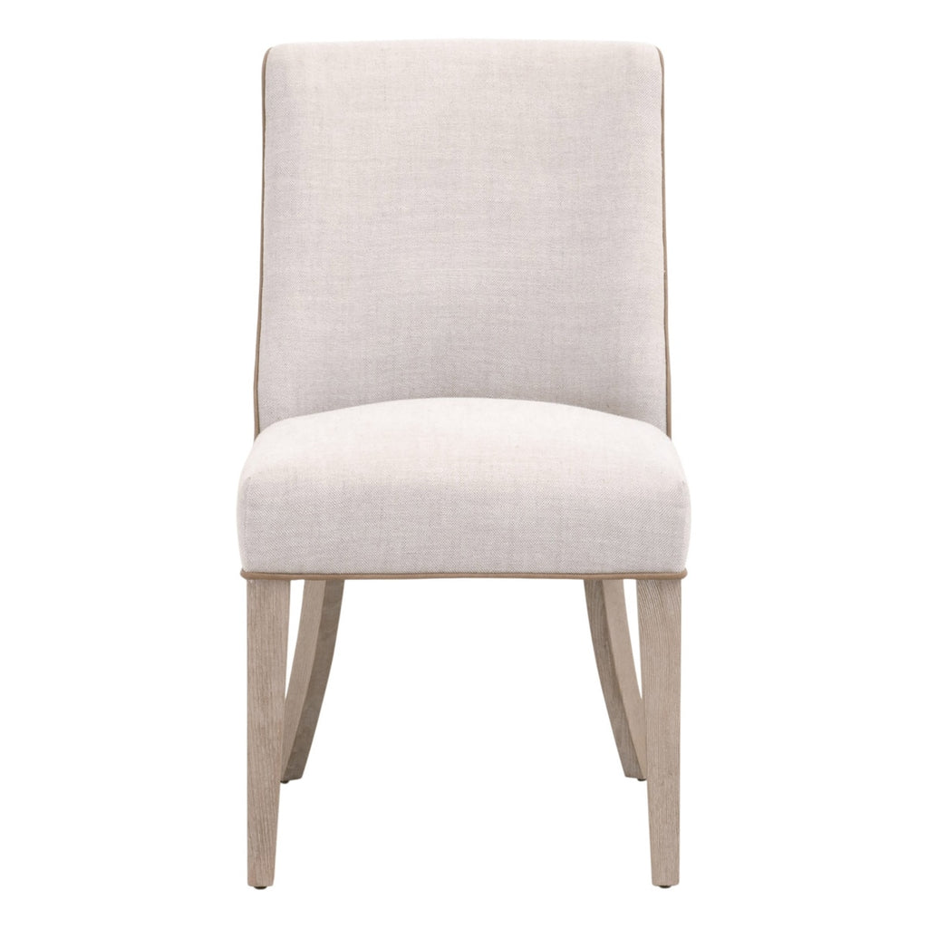 Duet Dining Chair, Set of 2 | Performance Bisque French Linen