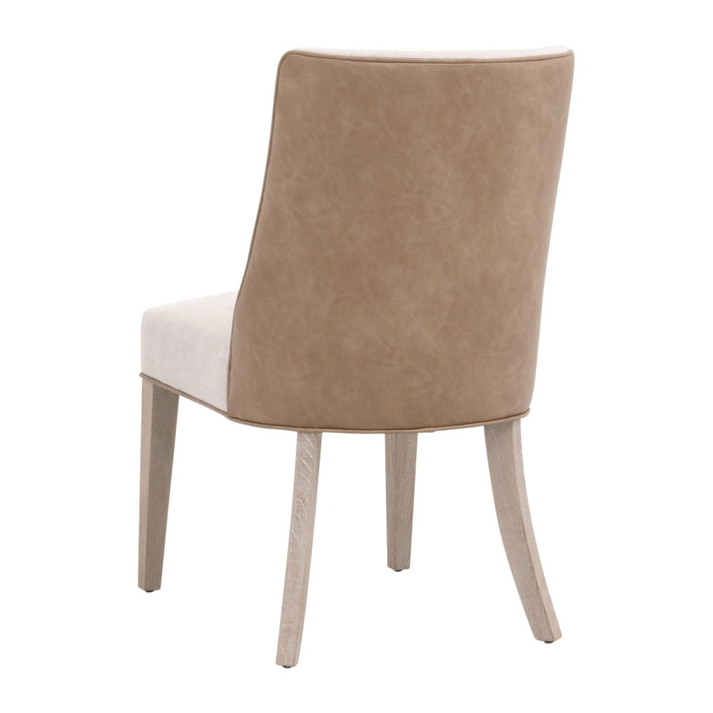 Duet Dining Chair, Set of 2 | Performance Bisque French Linen