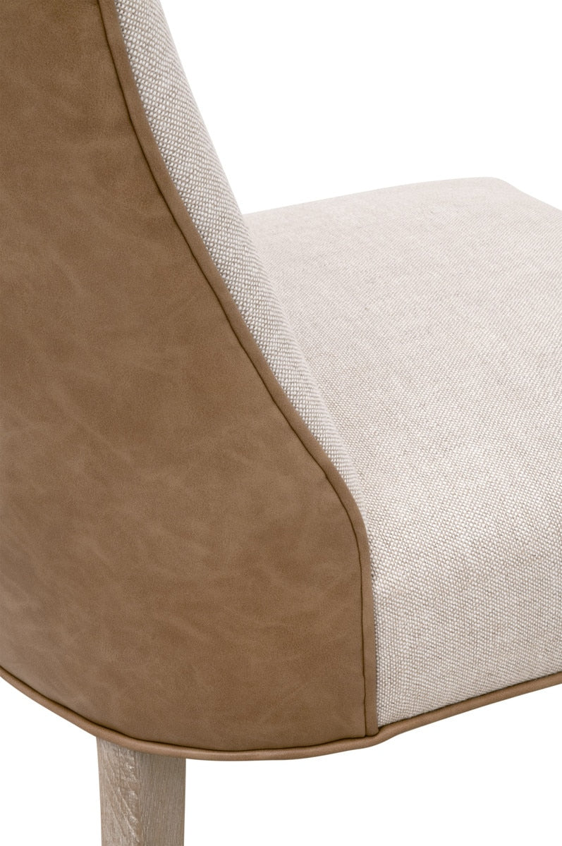 Duet Dining Chair, Set of 2 | Performance Bisque French Linen