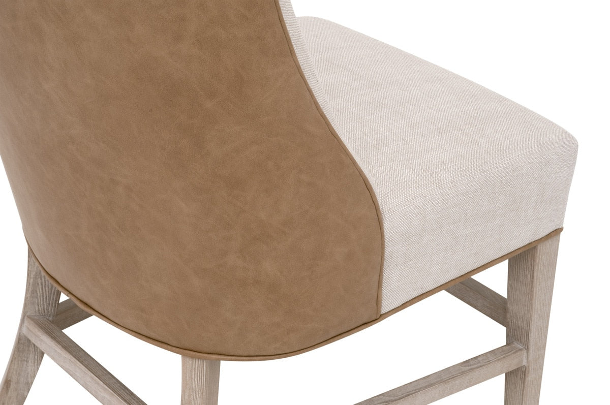 Duet Head Chair | Performance Bisque French Linen