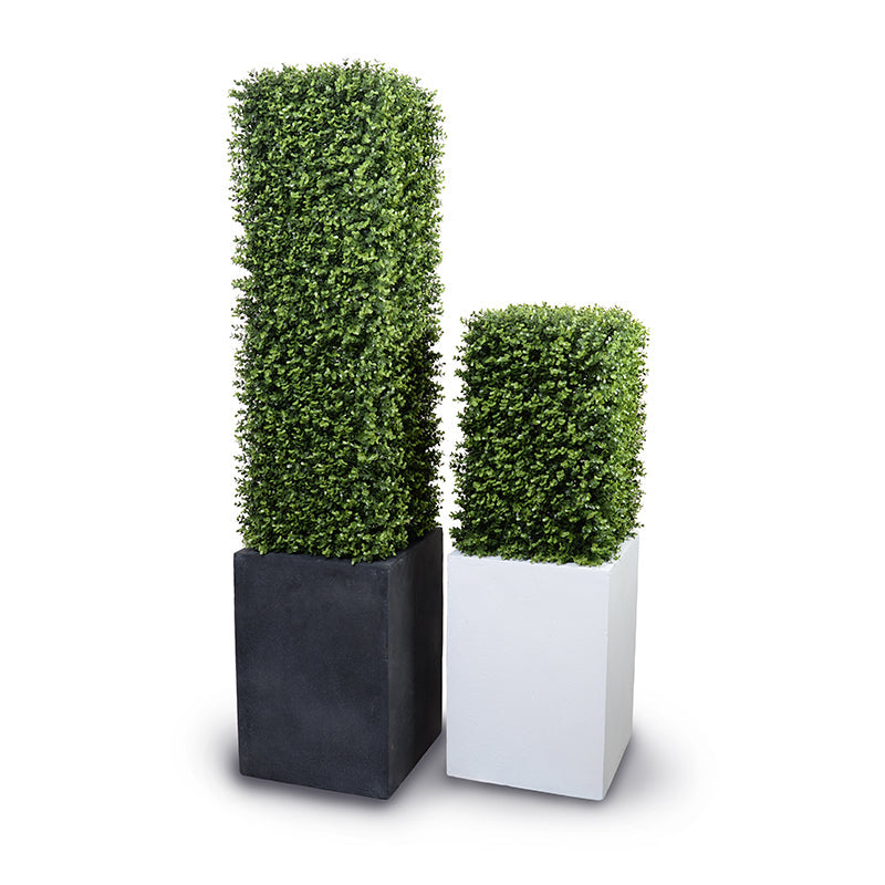 Boxwood Column 42" 15" Gray Column 42"H