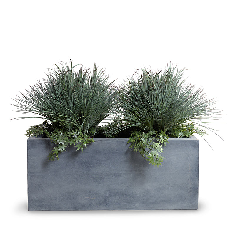 Onion, Orchard Grass w/Vine x2 and 45" Planter Gray Green / Gray Planter / Standard