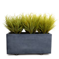 Orchard Grass x3 and 45" Planter Yellow Green / Gray Planter / Standard