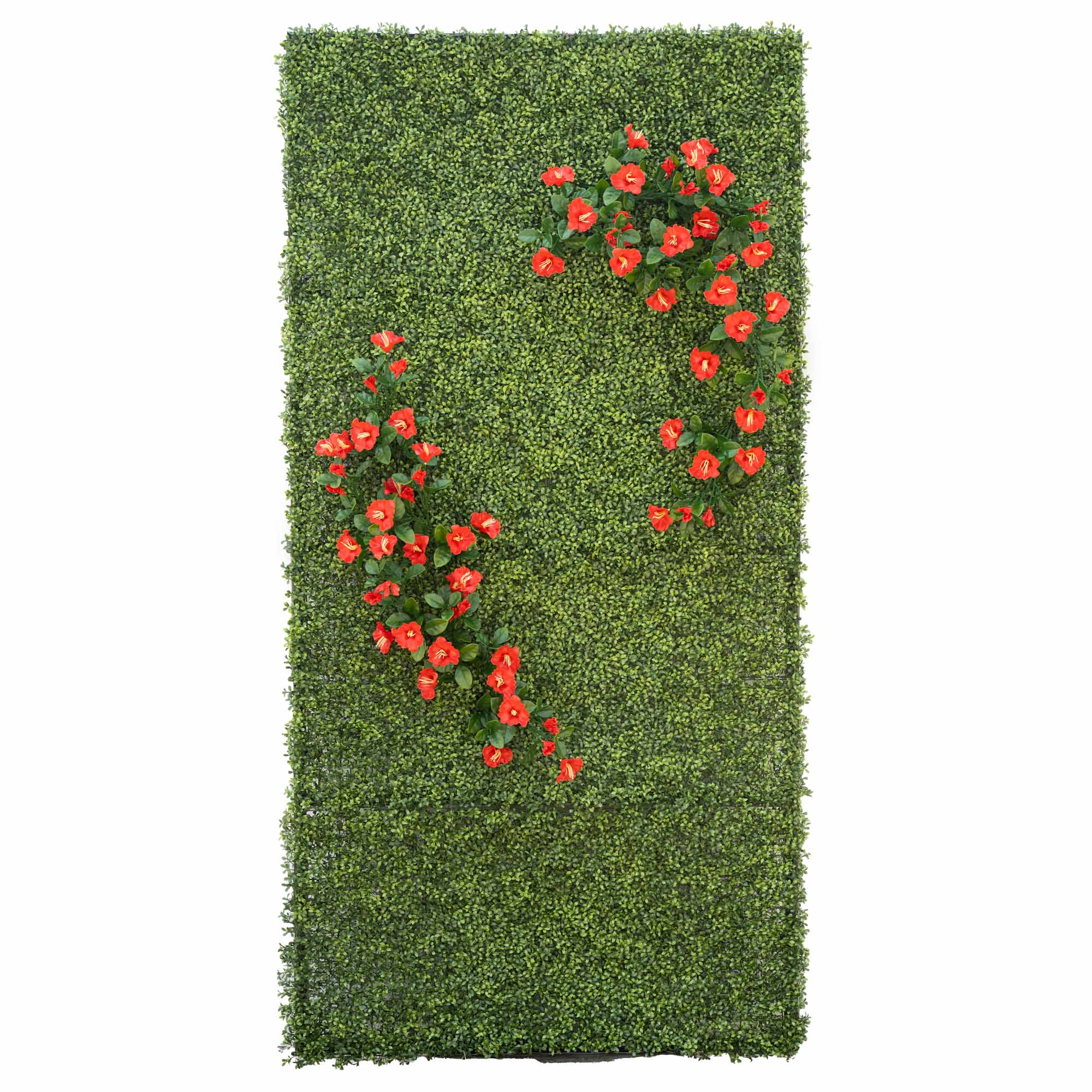 4' x 8'  Wallscape Kit - Tea Leaf w/ Petunia Flowers Orange Red