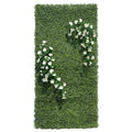 4' x 8'  Wallscape Kit - Tea Leaf w/ Petunia Flowers White