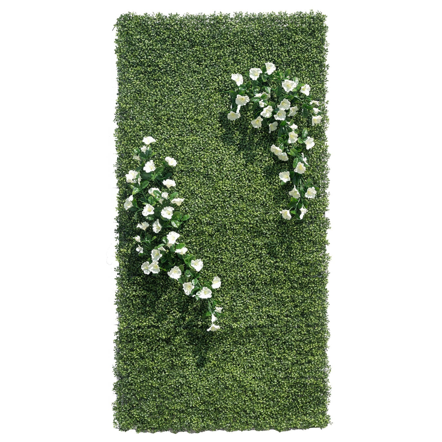 4' x 8'  Wallscape Kit - Tea Leaf w/ Petunia Flowers White