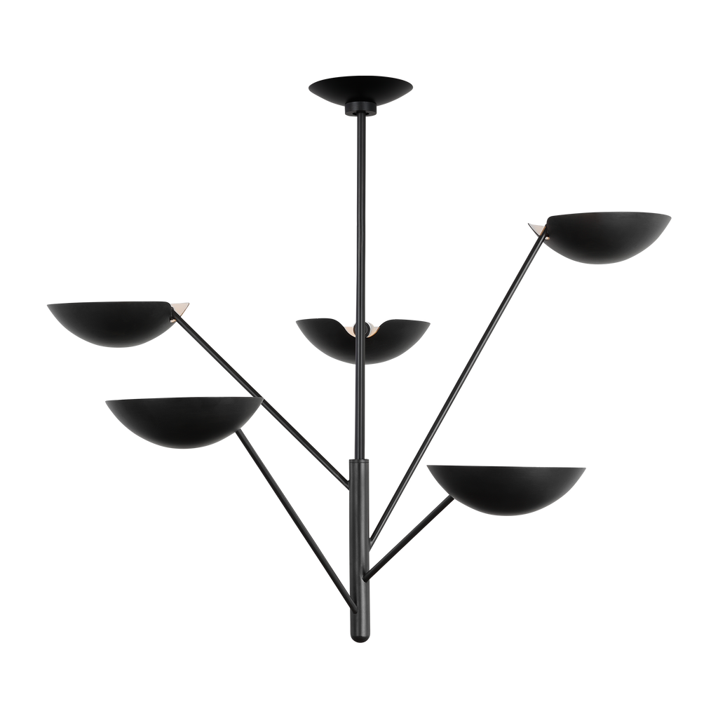 Nevel Tall Chandelier | Aged Iron