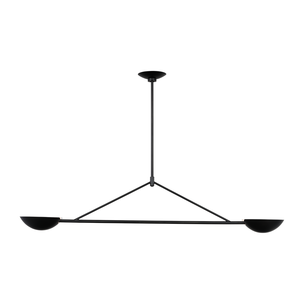 Nevel Medium Linear Chandelier Aged Iron