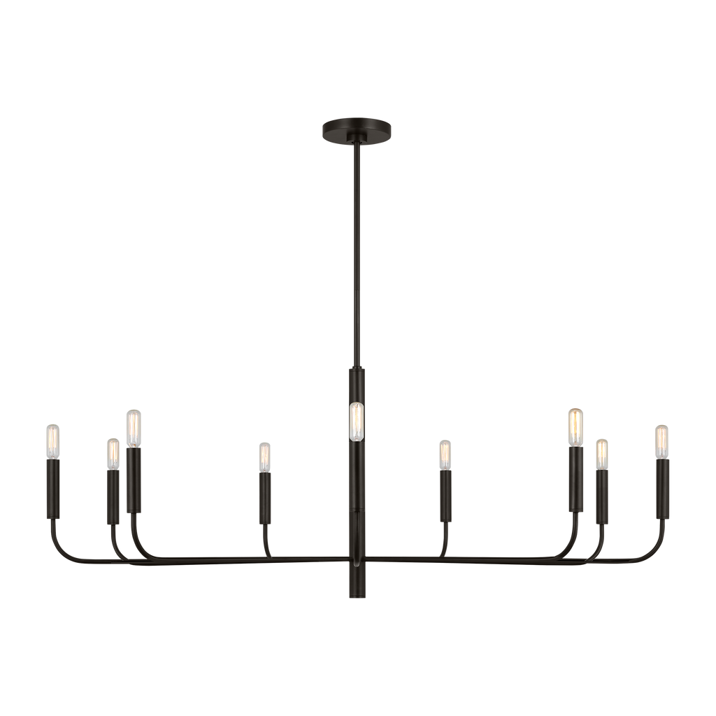 Brianna Wide Chandelier Aged Iron