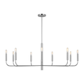 Brianna Wide Chandelier Polished Nickel