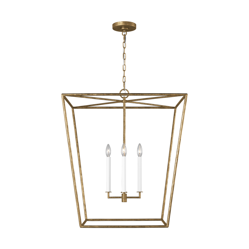 Viota Large Lantern Casted Gild