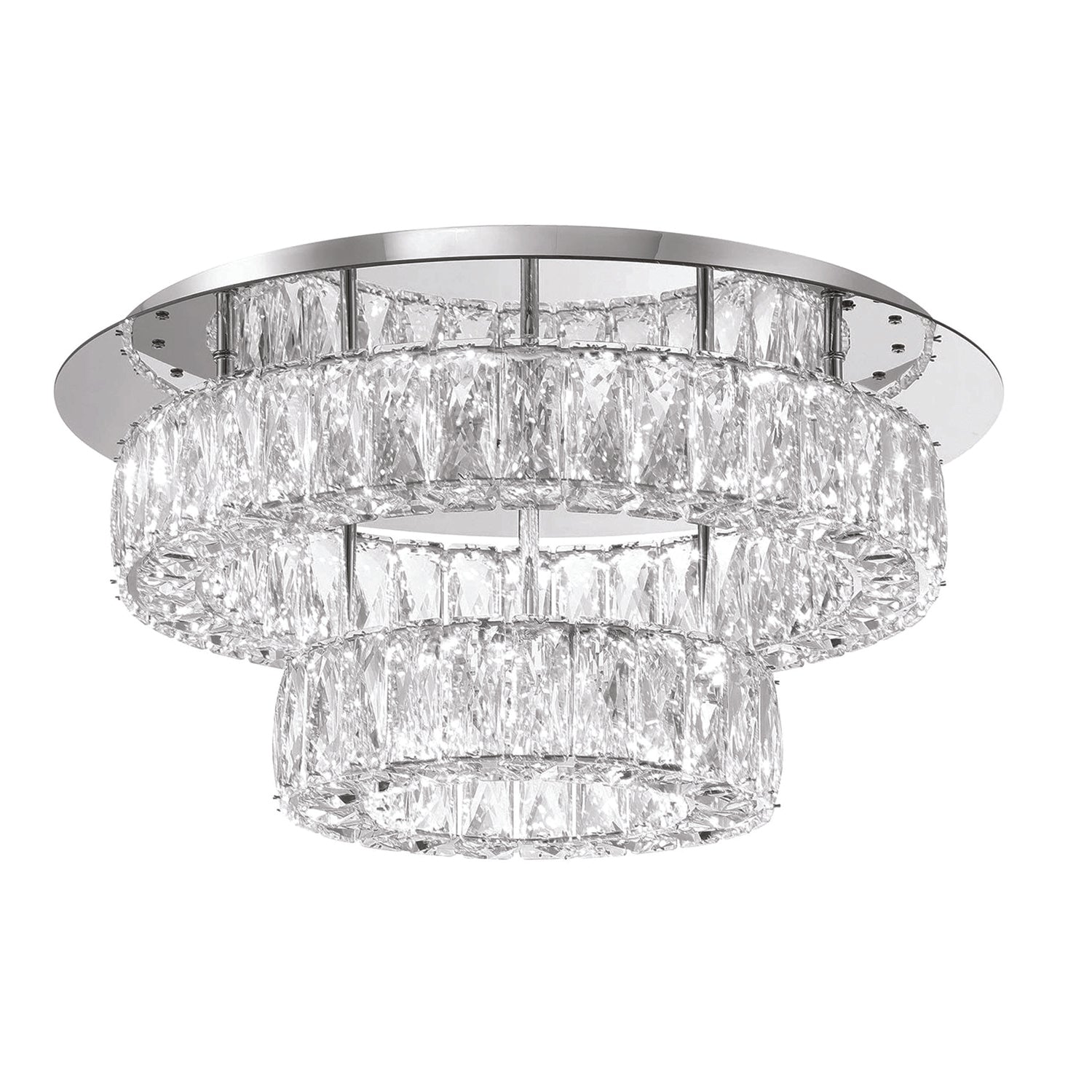 Kinsley 20'' Polished Chrome Flush Mount