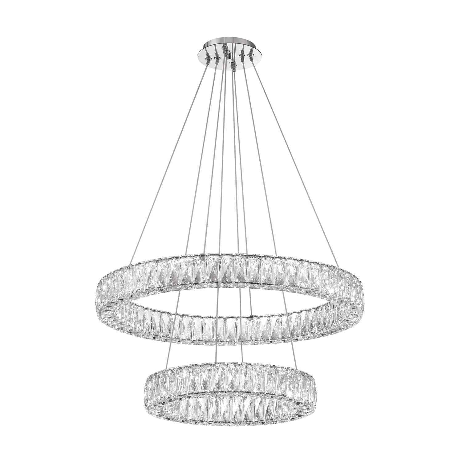 Kinsley 28'' Polished Chrome Chandelier