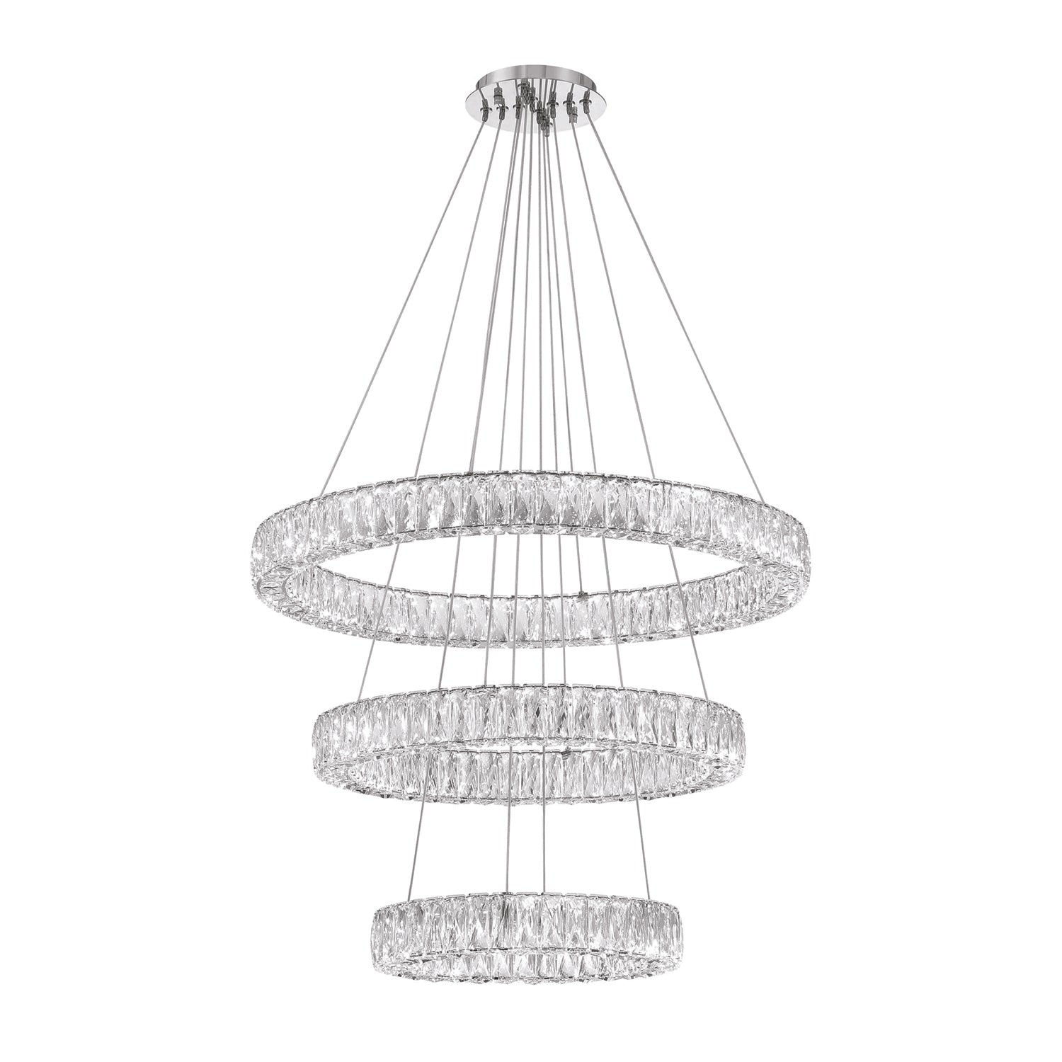Kinsley 32'' Polished Chrome Chandelier
