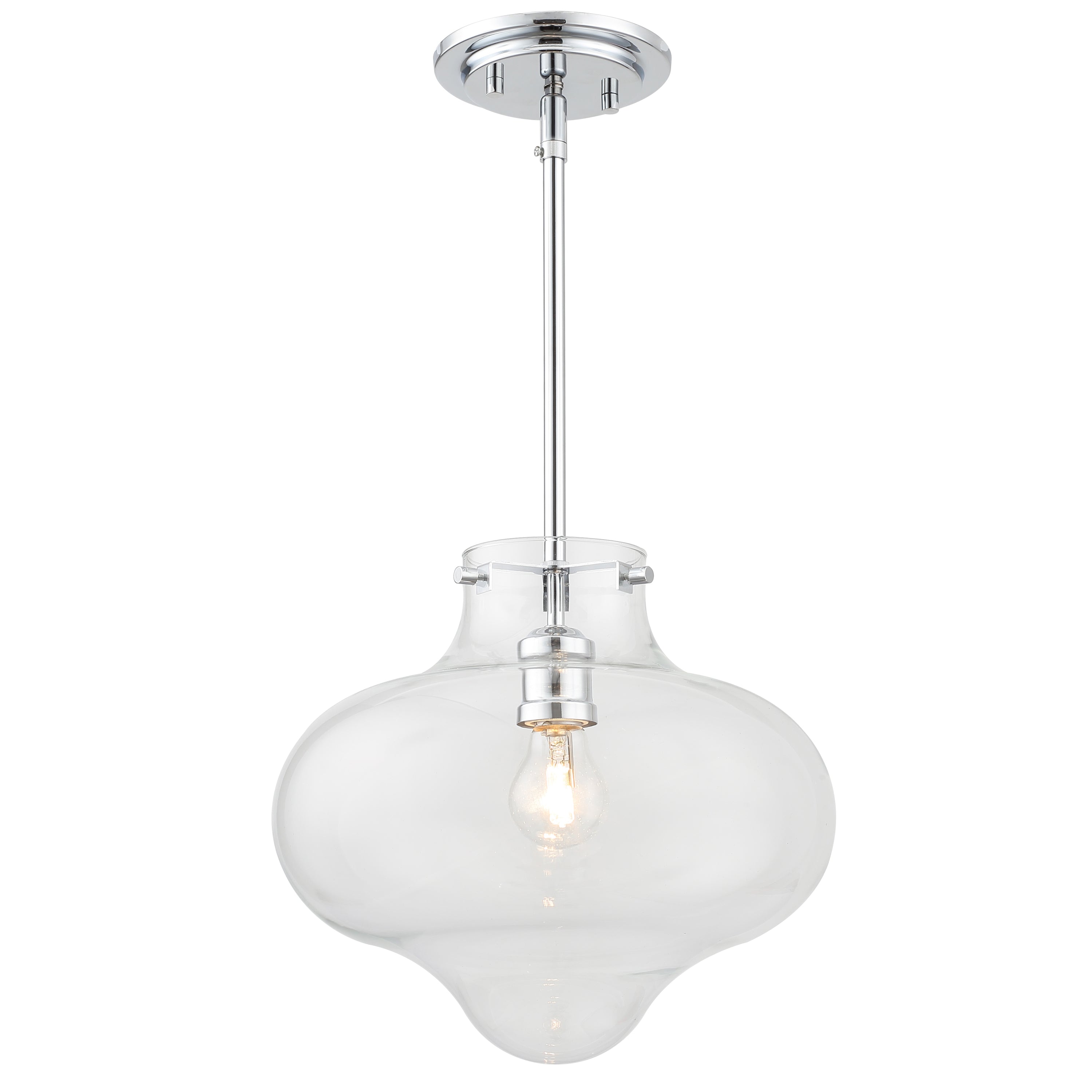 Kai 12" Polished Chrome Pendant