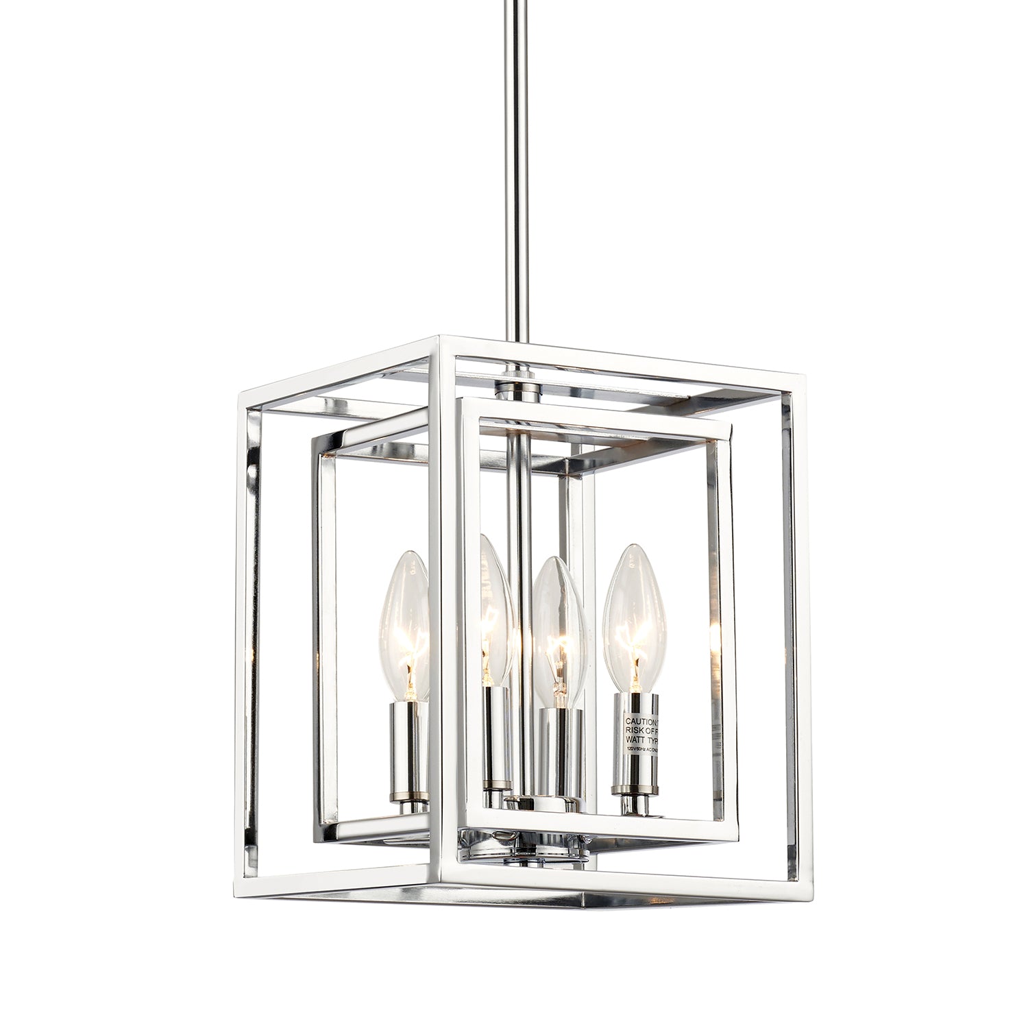 Kai 8'' Polished Chrome Pendant