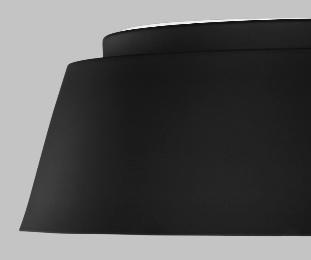 Asher Large Flush Mount Midnight Black