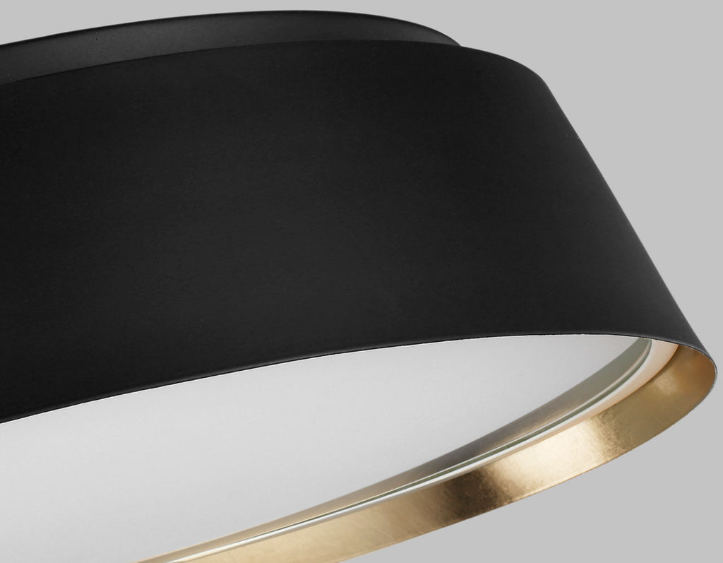 Asher Large Flush Mount Midnight Black