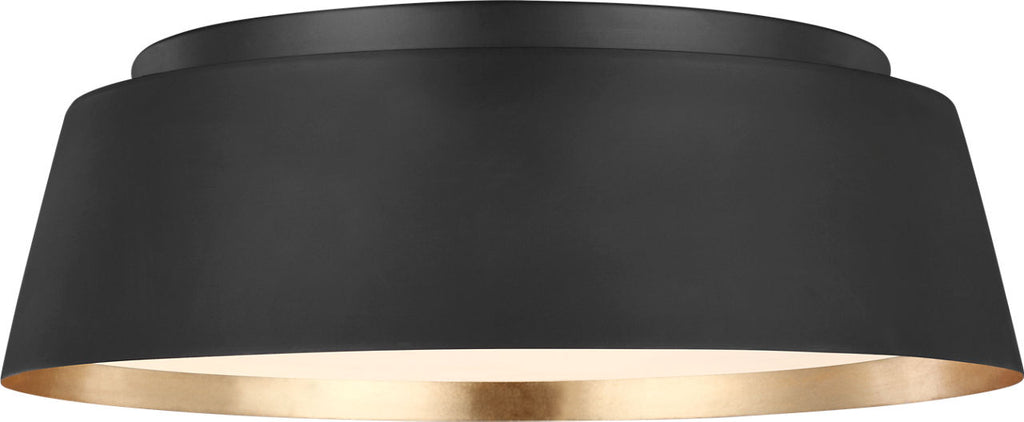 Asher Medium Flush Mount Midnight Black