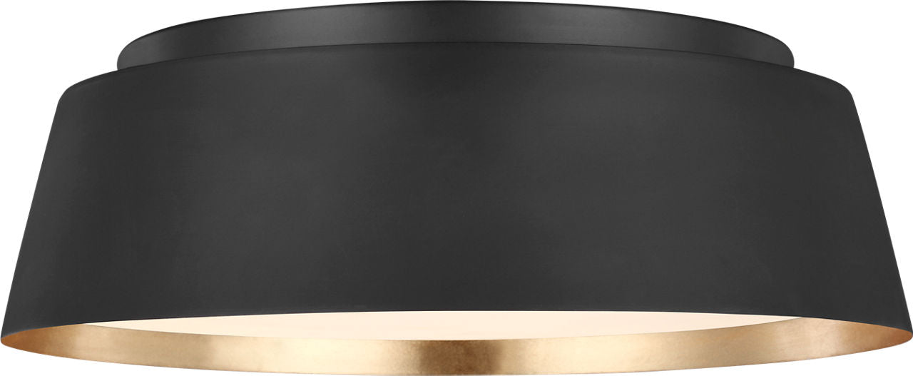 Asher Medium Flush Mount Midnight Black