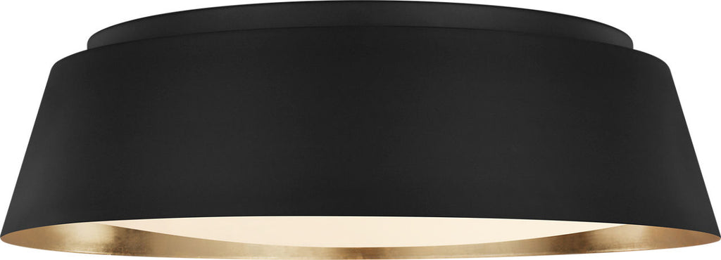 Asher Large Flush Mount Midnight Black