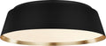 Asher Large Flush Mount Midnight Black