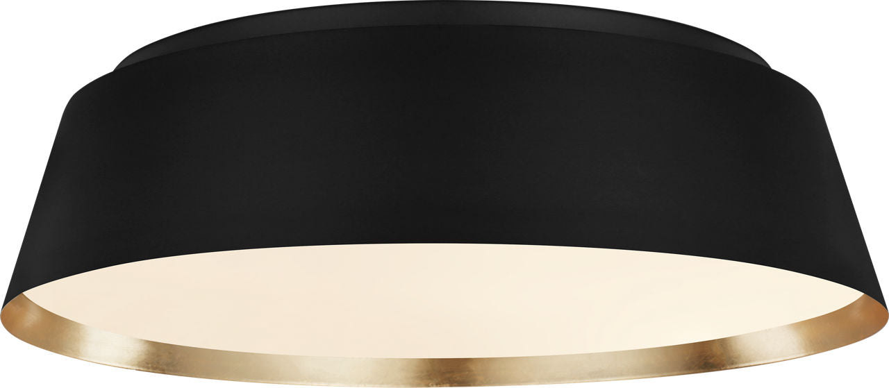 Asher Large Flush Mount Midnight Black